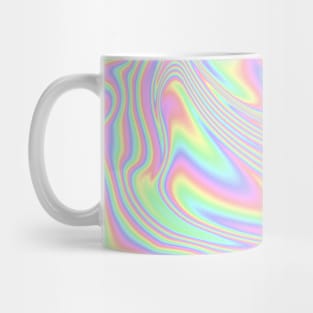 Rainbow Pastel Paint Pour Pattern Mug